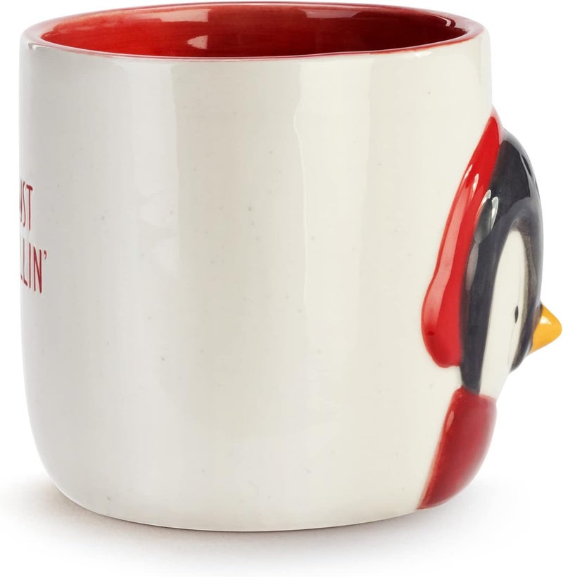 DEMDACO Just Chillin Penguin 16 ounce Stoneware Christmas Mug - Image 4