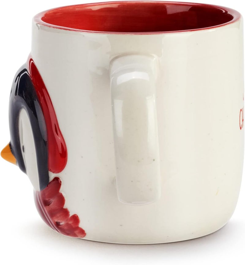 DEMDACO Just Chillin Penguin 16 ounce Stoneware Christmas Mug - Image 3