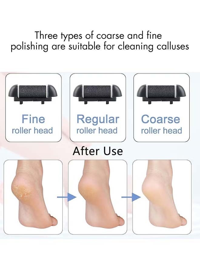 Generic Black 3 PCS electric exfoliating roller head, 3 different scrub coarseness, washable  - Image 3