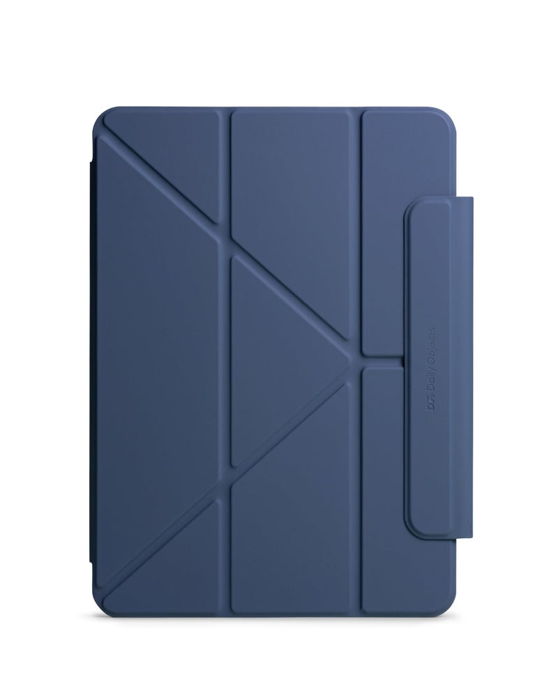 DailyObjects Atlantic Blue Pleat Y-Fold Magnetic iPad Case for iPad Pro 5 11 Inch - Image 1