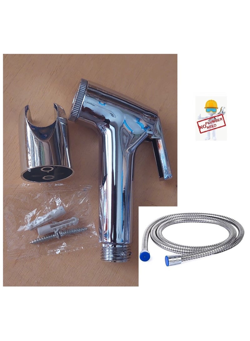 Portable bidet carefully designed for travelers with long nickel thermal hose code 102 - Image 2
