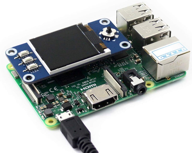 Waveshare 1.44inch LCD Display HAT for Raspberry Pi 3B+/3B/2B/3B+/Zero/Zero W,128x128 Pixels SPI Interface RGB, 65K Display Color ST7735S Driver - Image 5