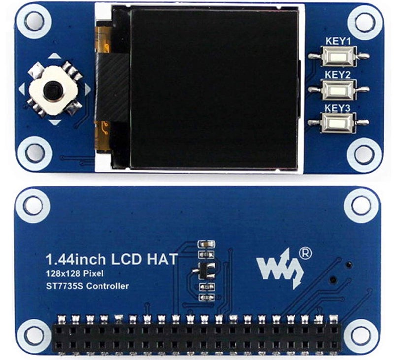 Waveshare 1.44inch LCD Display HAT for Raspberry Pi 3B+/3B/2B/3B+/Zero/Zero W,128x128 Pixels SPI Interface RGB, 65K Display Color ST7735S Driver - Image 4