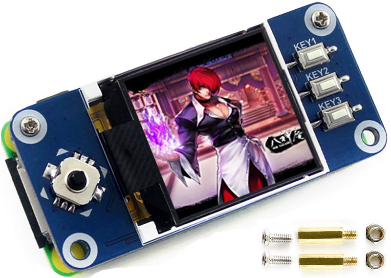 Waveshare 1.44inch LCD Display HAT for Raspberry Pi 3B+/3B/2B/3B+/Zero/Zero W,128x128 Pixels SPI Interface RGB, 65K Display Color ST7735S Driver - Image 1