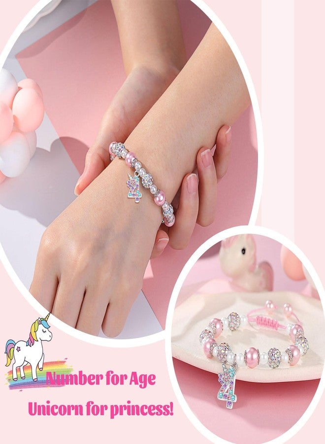 UPROMI Birthday Gifts for 3-12 Year Old Girl Unicorn Bracelet, Christmas Gifts for Daughter/Granddaughter/Niece, 5.2 inches, Stainless Steel, Cubic Zirconia - Image 4