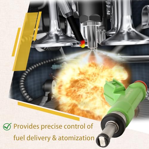 Pjvmvo 23209-09175 Performance 2.5L Fuel Injectors,Compatible with/Toyota Camry 2010-2017,Compatible with/Scion 2.5 tC 2011 2012 2013 2014 2015 2016 |12 Holes| |Set of 4| - Image 4
