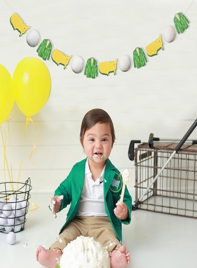 بيديد لافتة عيد ميلاد بطابع الجولف - زينة حفلة عيد الميلاد الأول للجولف، لافتة حفلة "ضربة واحدة"، لافتة "ضربة واحدة" للسنة الأولى - Image 3