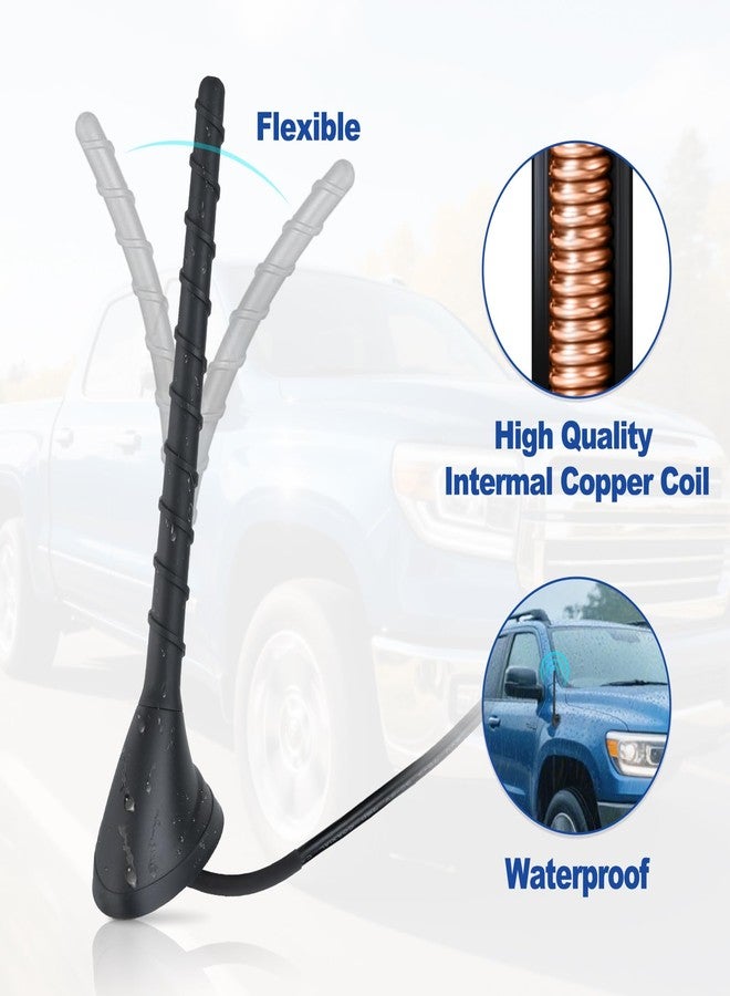 Superbat Universal Car Radio Antenna Roof Mount FM AM Stereo Antenna Replacement Aerial for Vehicle Truck SUV Marine Boat Radio Stereo Head Unit Receiver - Image 2