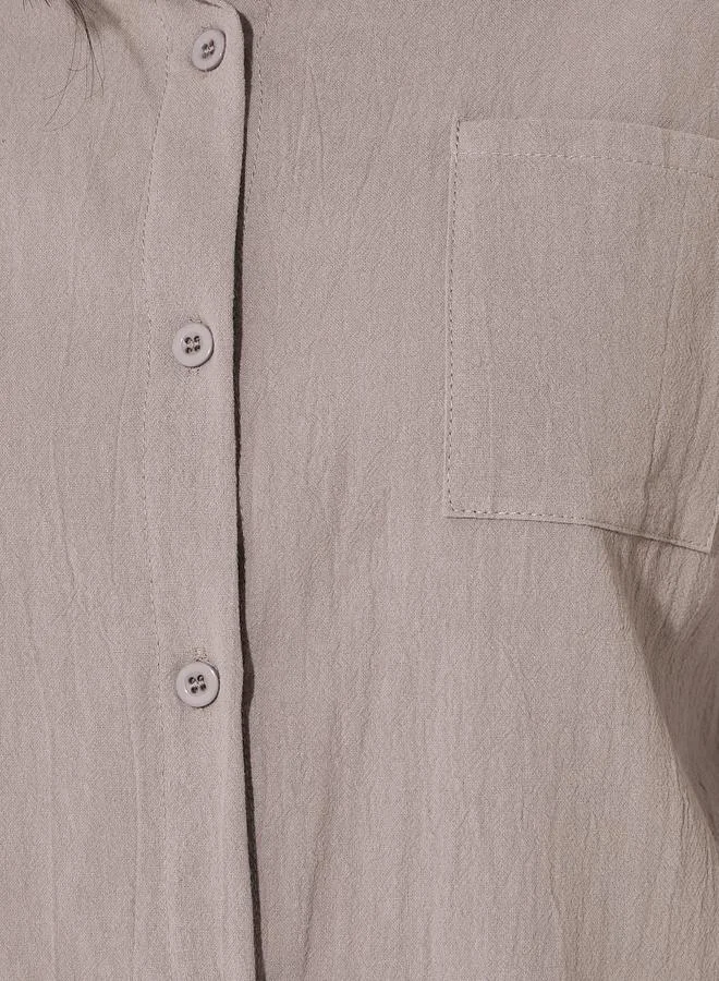 Take Two Take Two Solid 3/4 Sleeves Shirt and Pants Co-Ords