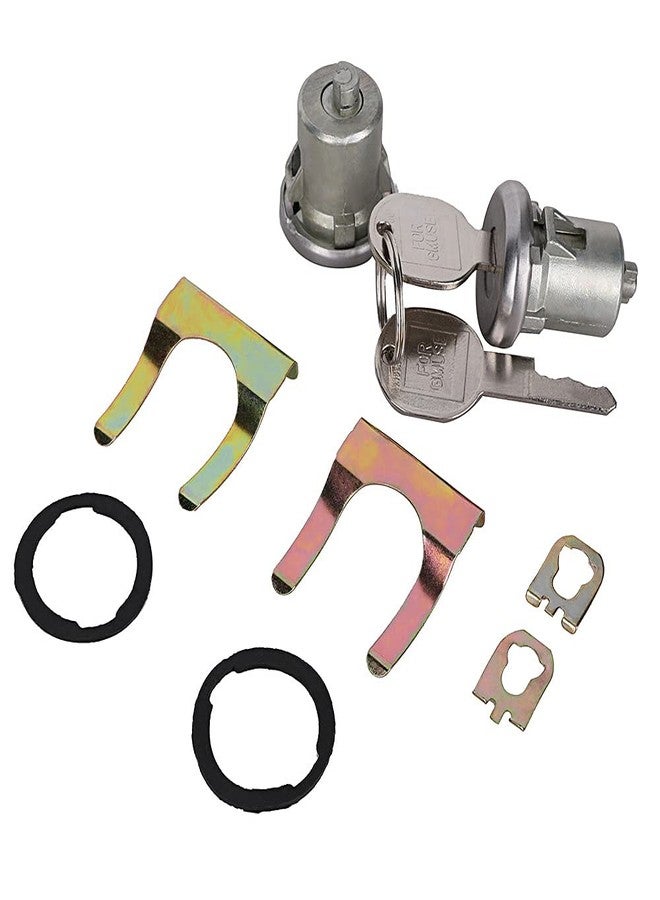KanSmart C10 Door Lock Cylinder for Chevy C10 C20 C30 Blazer K10 K5 Silverado GMC Sierra 1500 2500 3500 Jimmy Suburban Savana Buick Regal Lesabre Skylark Apollo Pontiac Truck Van Door Locks Cylinder Kit w/Keys - Image 2