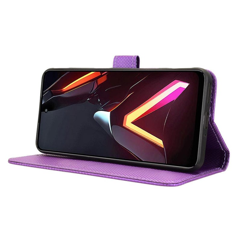 erorex For ZTE nubia Neo 3 5G Diamond Texture Leather Phone Case(Purple) - Image 5