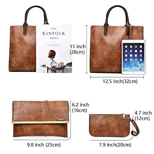 BABIES BLOOM Brown Stylish PU Leather Sling Bag Purse for Women & girls, 3 piece Sling Handbag for Working Wormen (3 In 1 Brown) - Image 4