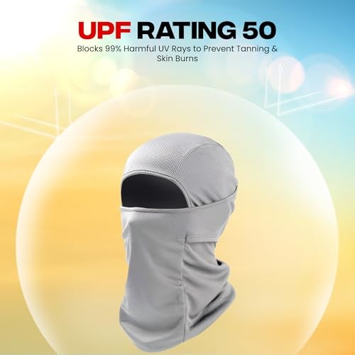 AUTOGUYS RYDER Full Face Mask for Bikers Riding Balaclava for Men Masks for Bike Riding Accessories Cycling Accessories Helmet Cap for Men Women Rider Helmet Balaclava for Men [Grey, Pack of 1] - Image 3