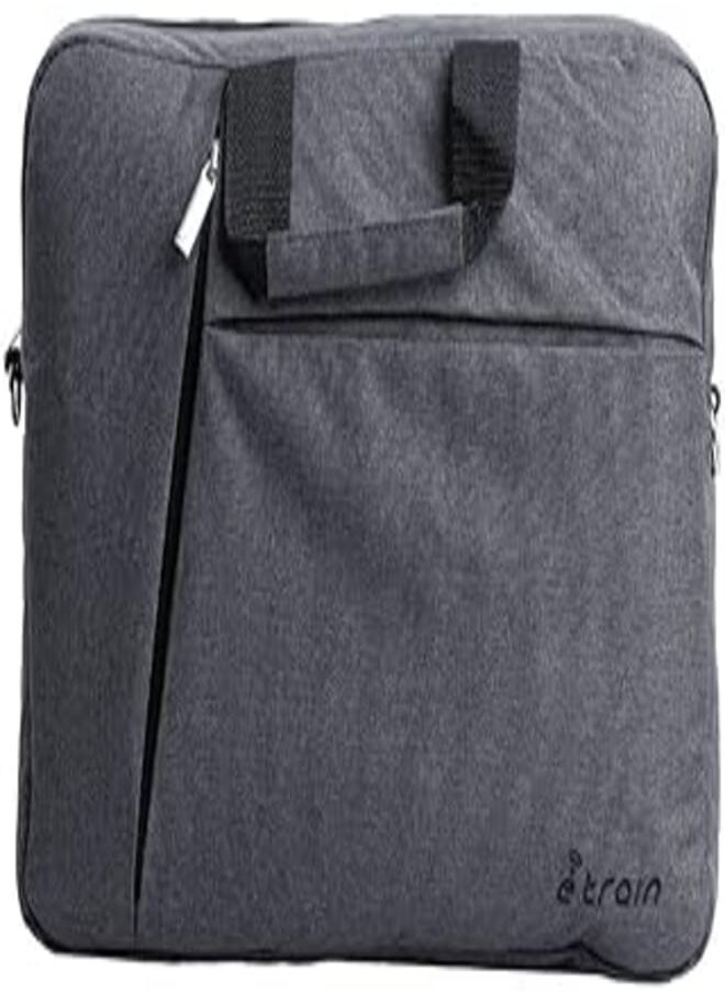 Etrain Etrain Laptop Messenger Shoulder Bag up to 15.6-Inch Laptops, Grey 