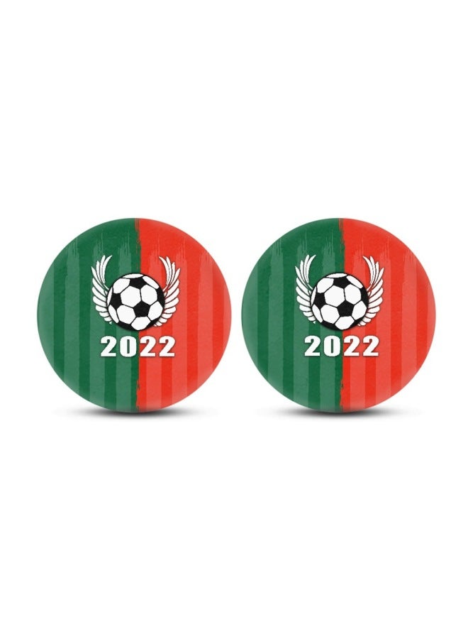 Qatar World Cup Portugal Car Water Cup Mat Top 32 Team Car Storage Slot Car Anti-slip Mat