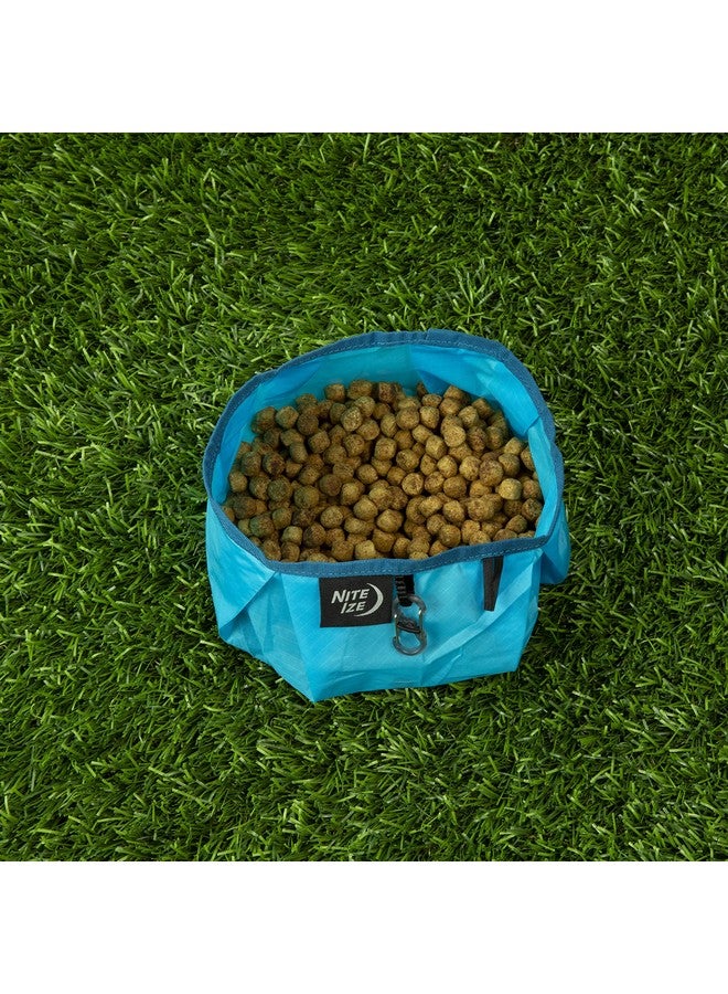 Nite Ize RadDog Collapsible Dog Bowl, Lightweight Food and Water Bowl, Blue, One Size, Model - Image 3