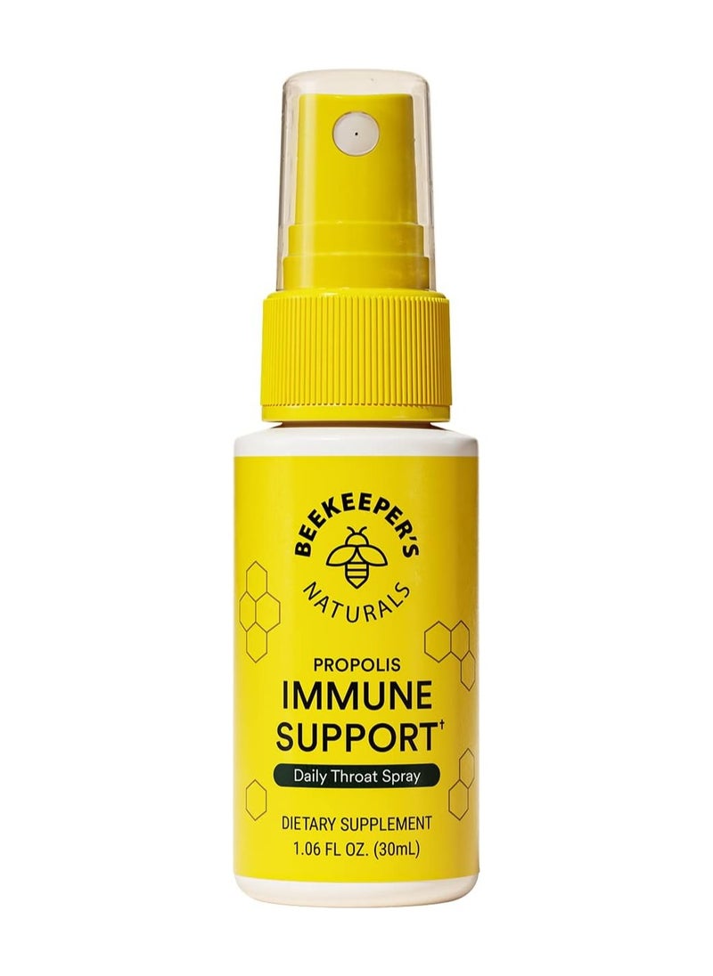Beekeeper's Naturals Beekeeper's Naturals Spray 95% Bee Propolis Extract-Natural Immune Support & Sore Throat Relief Antioxidants, Keto, Paleo, Gluten-Free, 1.0 Fl Oz (Pack of 1), White  - Image 1