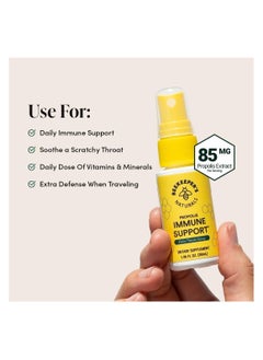 Beekeeper's Naturals Beekeeper's Naturals Spray 95% Bee Propolis Extract-Natural Immune Support & Sore Throat Relief Antioxidants, Keto, Paleo, Gluten-Free, 1.06 Fl Oz (Pack of 1), White  - Image 2