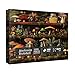 IdeaBazar Beautiful Mushroom Bookshelf Puzzles for Adults 1000 Pieces Nature Colorful Plant Bottle Art Jigsaw Puzzles Pretty Scenic Painting Fantasy Puzzle - Image 2