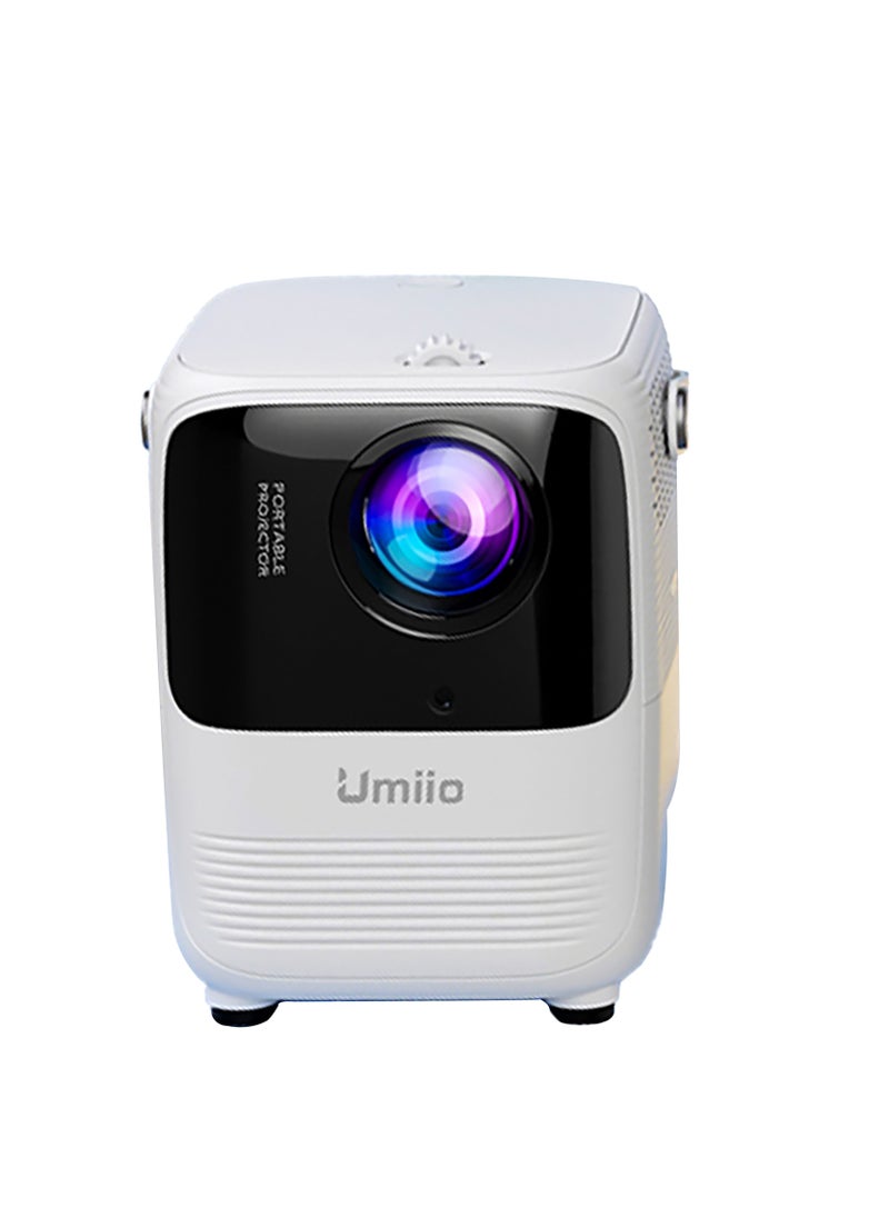 Umiio - Portable Projector 5G Android WiFi and Bluetooth Intelligent 50-150 Inches Screen Projection Higher Resolution Brightness - Image 1