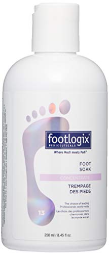 FOOTLOGIX مركز نقع القدم 845 أونصة حمام نقع لطيف لتنظيف القدمين وتنعيم القدمين الجافة والجلد السميك