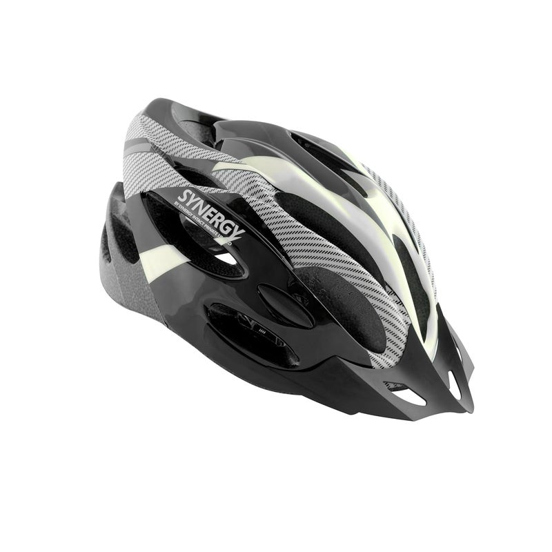 SYNOCARE Adjustable Cycling Helmet for Men & Women with Detachable Visor | Light Weight Bicycle Helmet with Ventilation for Youth, Adults & Kids | Helmet for Cycling, Skating & Skateboarding | White - Image 1