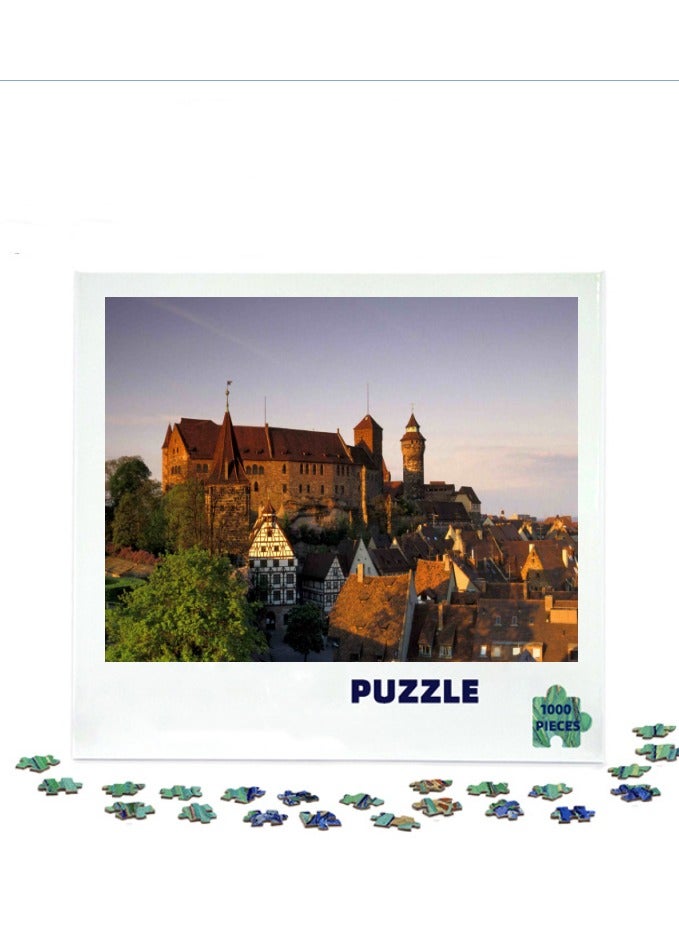 Anna 1000-Piece Colorful European Cityscape Puzzle - Image 2
