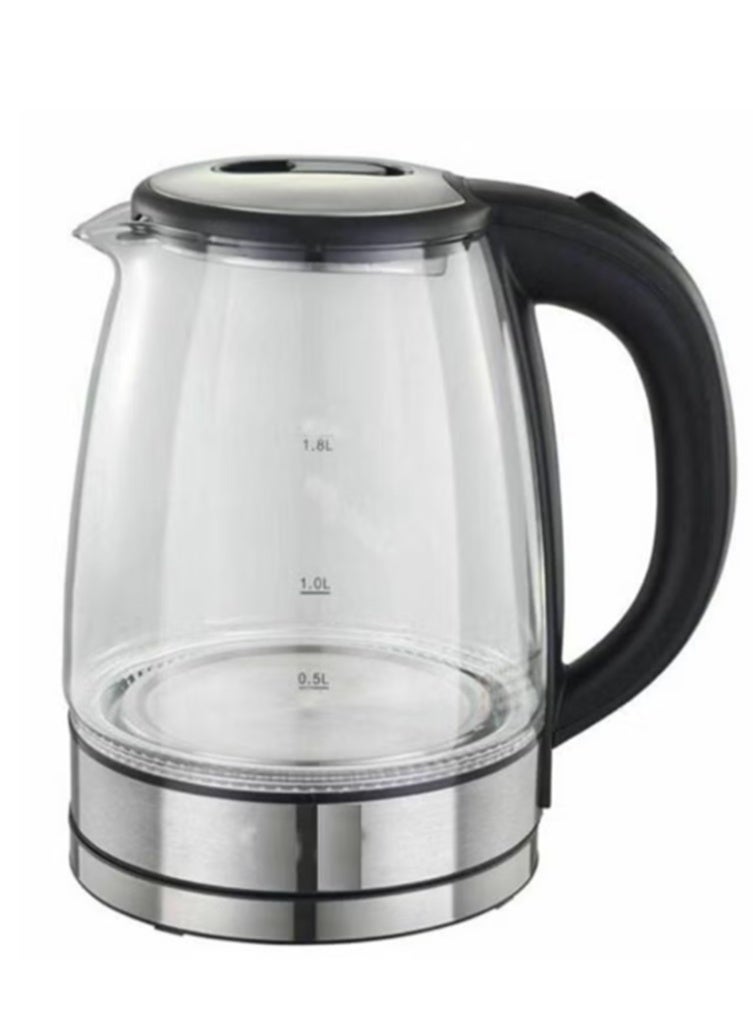 Dessini Regina Electric Kettle, 2L, 1500 Silver/Clear/Black - Image 2