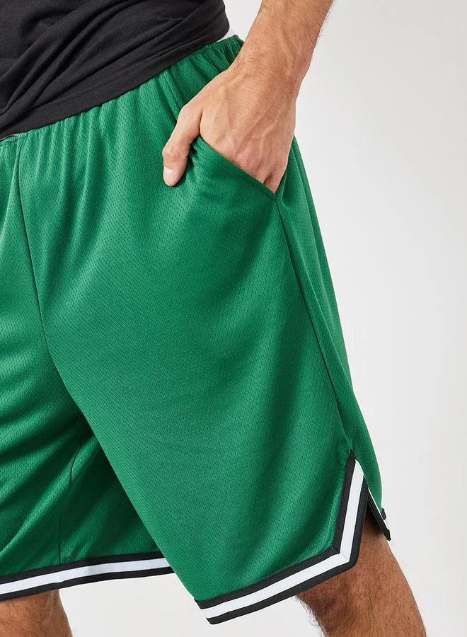 Styli Mesh Woven Oversized Basketball Shorts