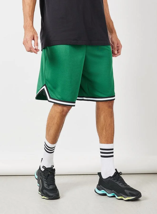Styli Mesh Woven Oversized Basketball Shorts