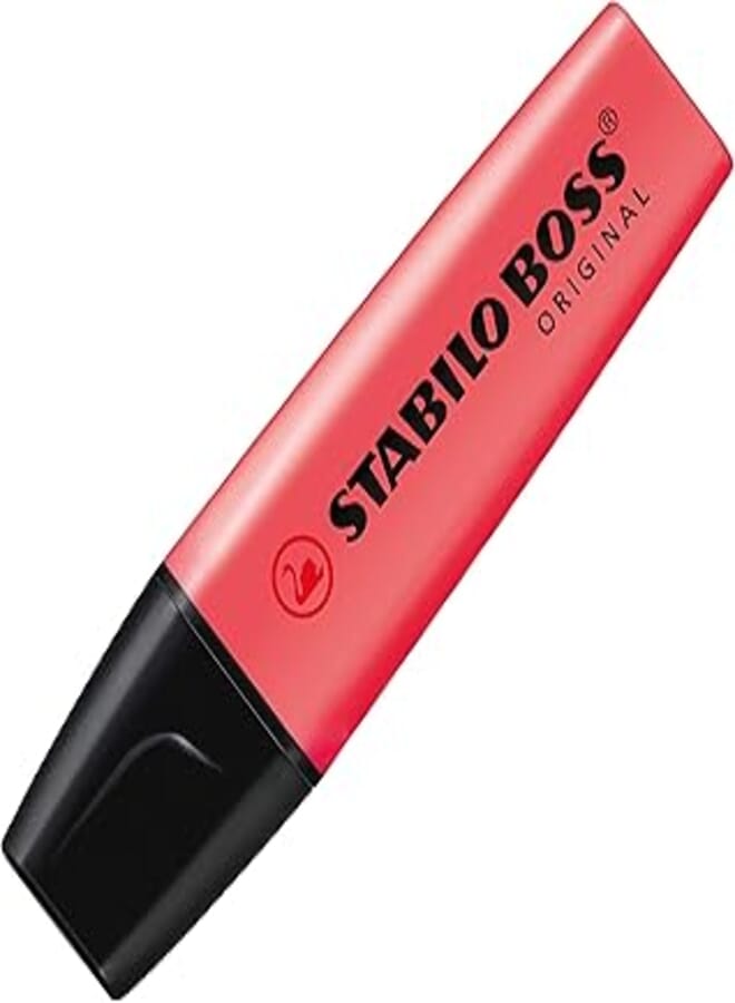 Stabilo boss original highlighter - red