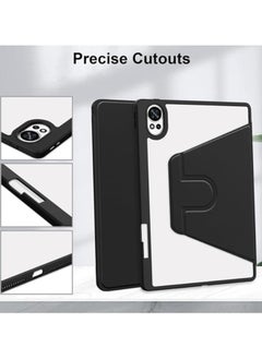 General Clear Back Case Compatible with Huawei MatePad 12X 12-inch (2024), 360 Degree Swivel Stand Flip Smart Tablet Cover Auto Sleep/Wake Case For MatePad 12X  - Image 4