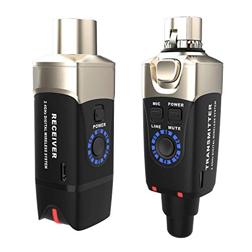 Xvive U3 Wireless Microphone System 2.4GHz Wireless XLR Transmitter and Receiver for Dynamic Microphone, Audio Mixer, PA System - Image 1