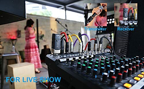 Xvive U3 Wireless Microphone System 2.4GHz Wireless XLR Transmitter and Receiver for Dynamic Microphone, Audio Mixer, PA System - Image 5