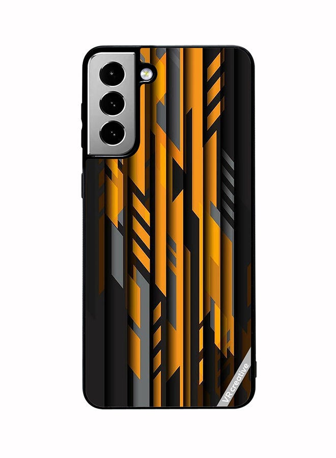 VR CREATIVE Protective Case Cover For Samsung Galaxy S21 FE 5G Abstract Design Multicolour - Image 1