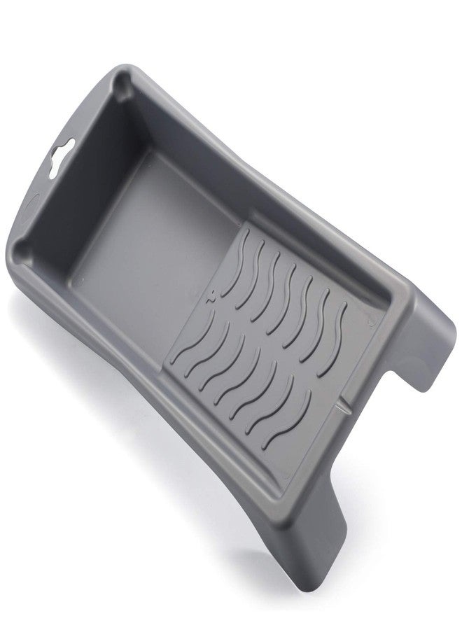 NANJA Plastic Mini Roller Paint Tray, Deep Well Paint Trap,4" Paint Roller Tray Set, Deluxe Paint Tray for 4-Inch Roller Brushes(2-Pack) - Image 4