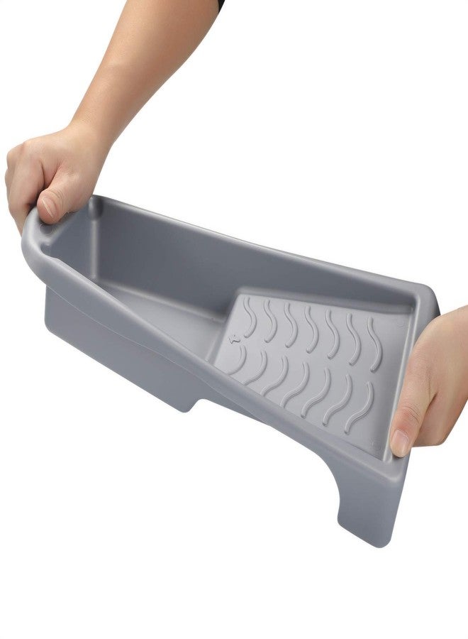 NANJA Plastic Mini Roller Paint Tray, Deep Well Paint Trap,4" Paint Roller Tray Set, Deluxe Paint Tray for 4-Inch Roller Brushes(2-Pack) - Image 3