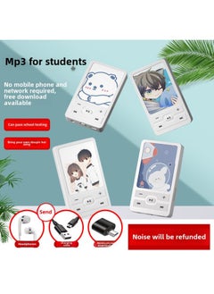 Generic Genuine Cartoon Mp3 Walkman Student Version Mp4 Portable Music Playback External Listening English Learning Small-Body Color:Kurome-Memory Capacity:4GB-heavy Bass Package  - Image 3