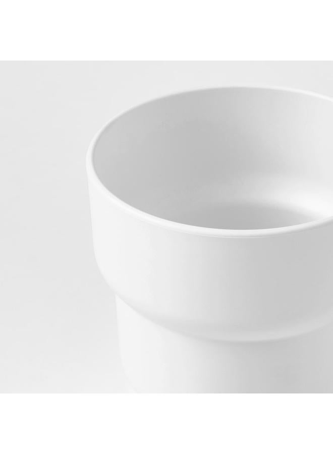 زبون وعاء نباتات، للاستخدام الداخلي/الخارجي، أبيض، 9 سم - Image 5