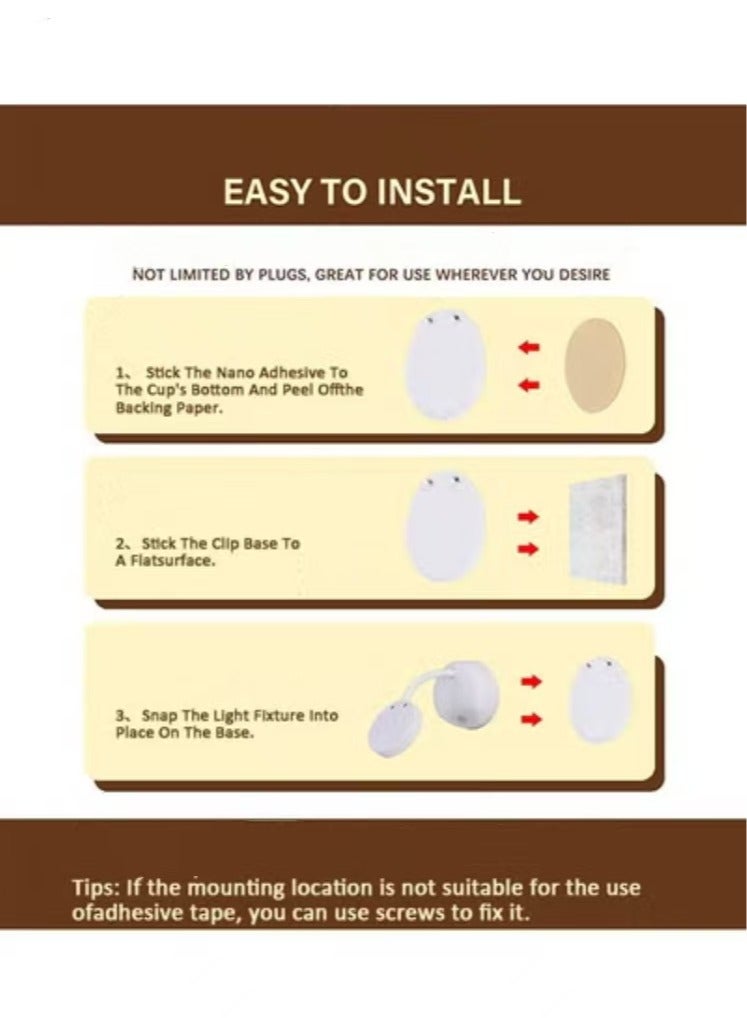 Captaintech Motion Sensor Picture Light LED Cat-Eye Bulb Wall Sconce, Stick on Display Accent Lighting Dimmable 360° Rotation Rechargeable for Paintings  - Image 5