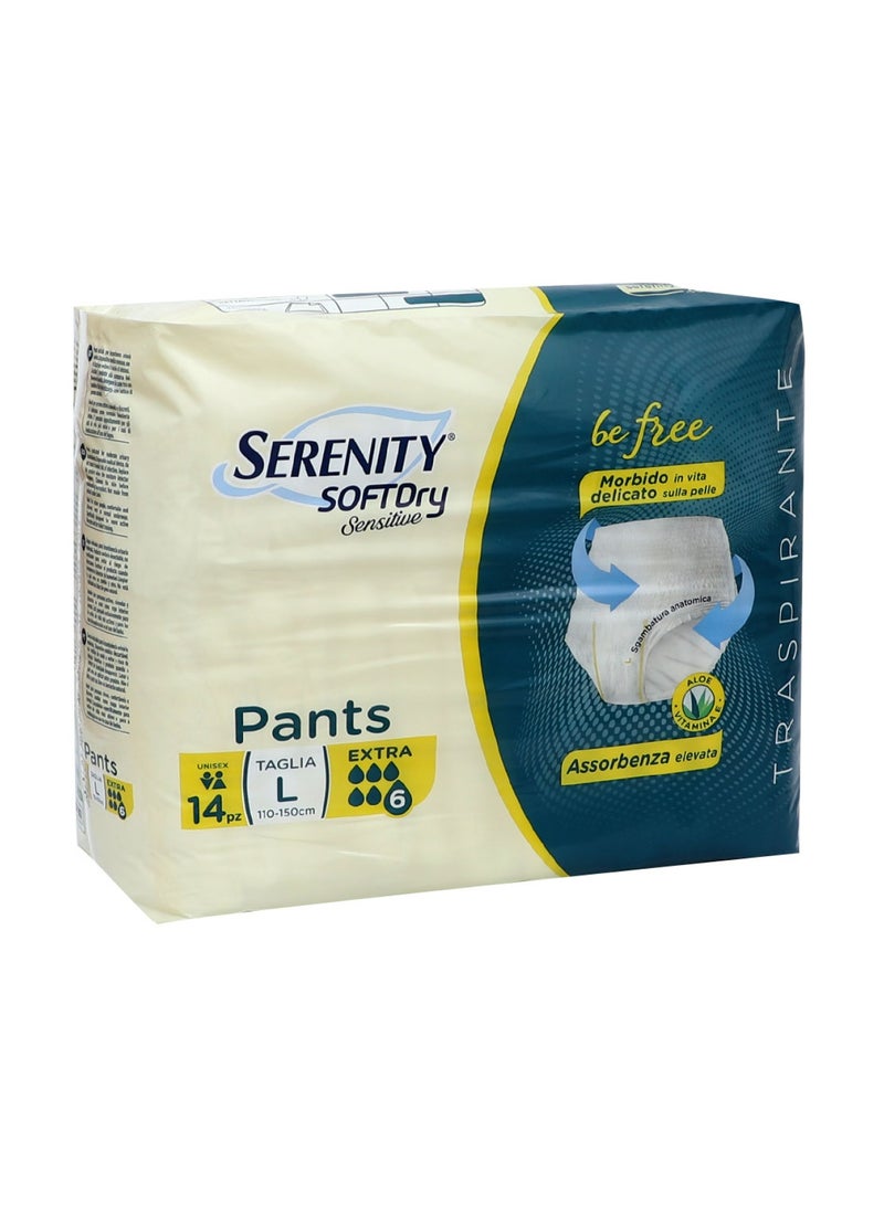 SERENITY Pull Up Brief Large, Pack Of 14  - Image 1