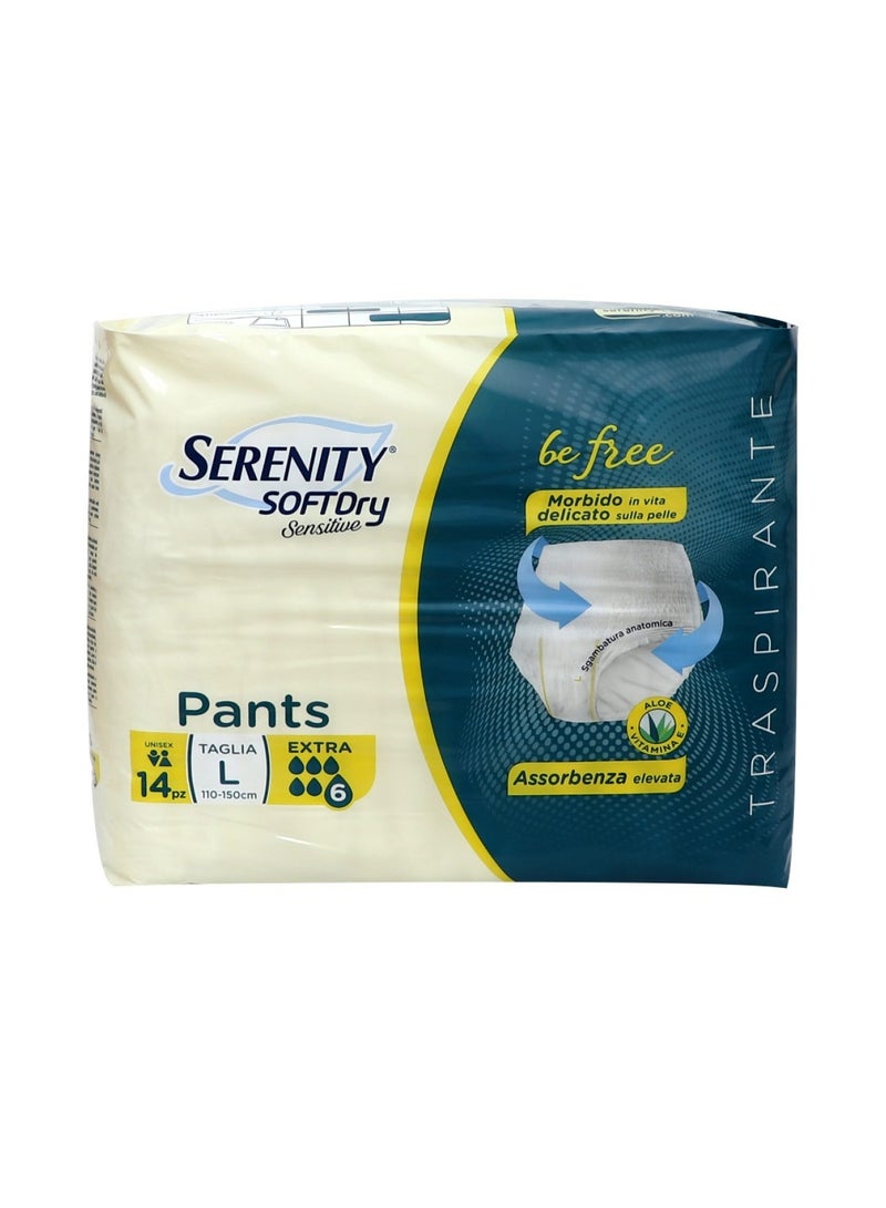 SERENITY Pull Up Brief Large, Pack Of 14  - Image 2