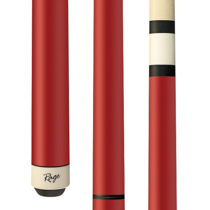 RageHeavy Hitter Jump Break Cue, 3 Piece Pool Stick, Red, 25oz - Image 1