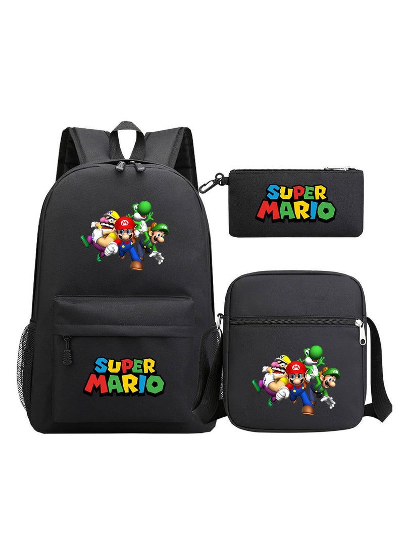 Super Mario Printed Youth Large Capacity Men's and Women's Shoulders