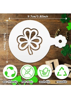 Marspark 60 Pieces Cookie Stencils Cake Templates Coffee Stencils Decoration Painting Cake Cookie Coffee Bread Stencil Painting Mould for Valentine's Day St. Patrick's Day Party Celebration (Cute Style)  - Image 3