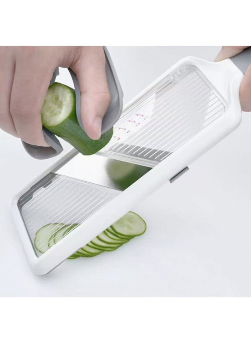 OXO Good Grips Handheld Mandoline Slicer for Kitchen, Adjustable Vegetable Slicer - Image 4
