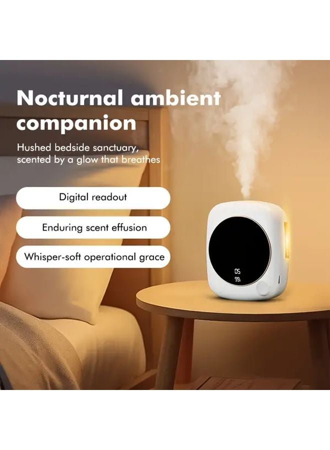 Mini Car Aromatherapy Machine 7 Speed USB Nano Mist Diffuser Essential Oil Digital Display Quiet - Image 1