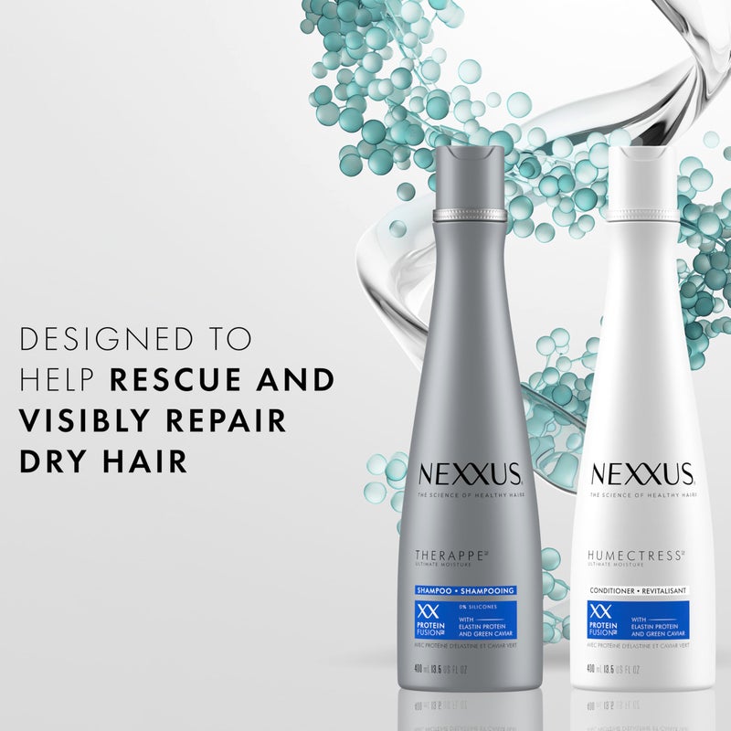Nexxus Shampoo and Conditioner Therappe & Humectress 2 Count for Dry Hair Care With Proteinfusion Blend for 24-hour Moisture 13.5 oz - Image 3