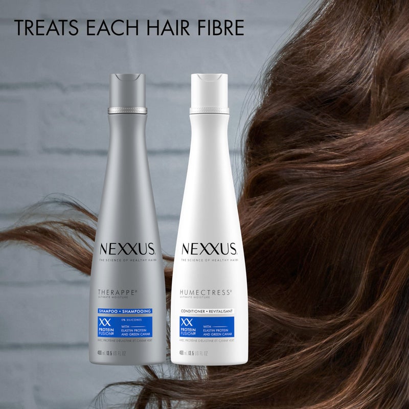 Nexxus Shampoo and Conditioner Therappe & Humectress 2 Count for Dry Hair Care With Proteinfusion Blend for 24-hour Moisture 13.5 oz - Image 4