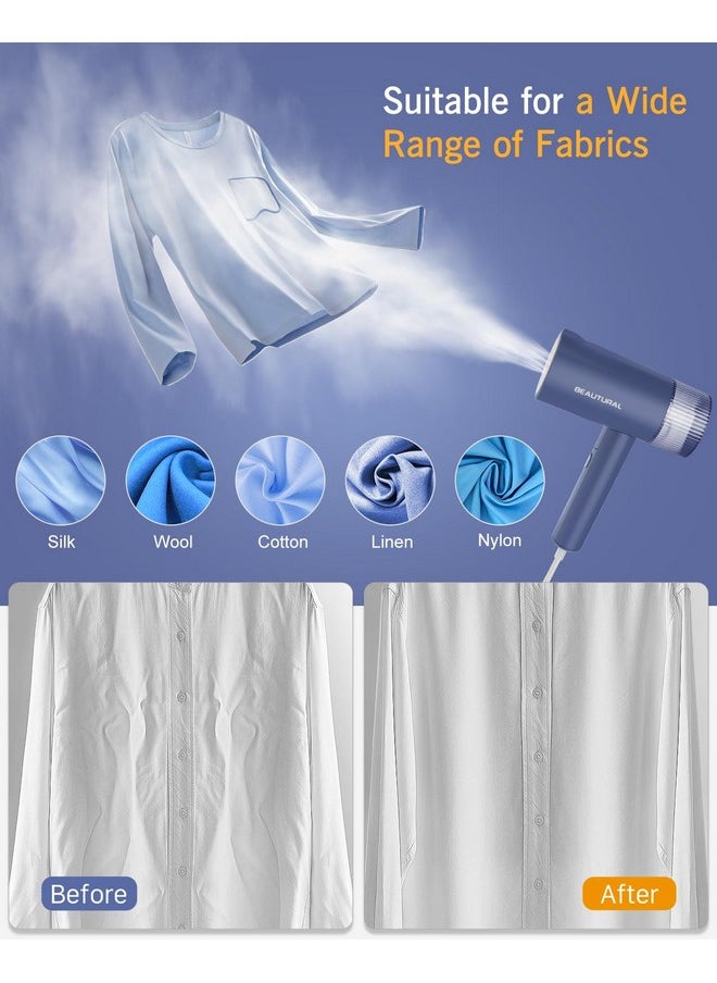 Beautural BEAUTURAL Steamer for Clothes, Foldable Handheld Clothing Wrinkles Remover for Garments, 30-Second Fast Heat-up, Portable Fabric Steamer for 120V Countries, Not for Use in 220V Such as Europe  - Image 5